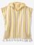 Poncho de bain enfant à rayures personnalisable bleu+rayé jaune+rose+vert - vertbaudet enfant 