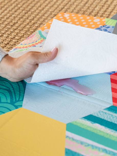 Opvouwbare schuimrubberen mat - INFANTINO ecru+meerkleurig - vertbaudet enfant 