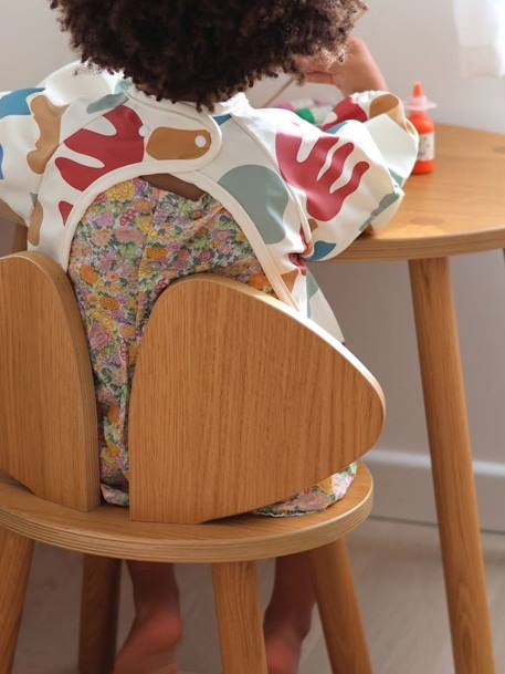 Bavoir à manches évolutif 2 en 1 Playful beige+blush+vert sauge - vertbaudet enfant 