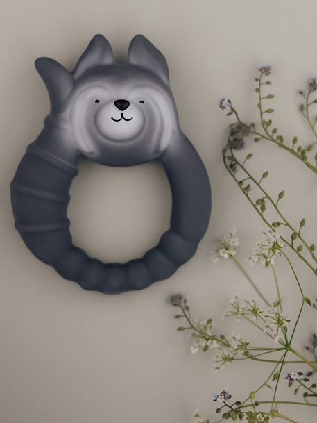 Anneau de dentition - blanc+bleu foncé+gris+orange - vertbaudet enfant 