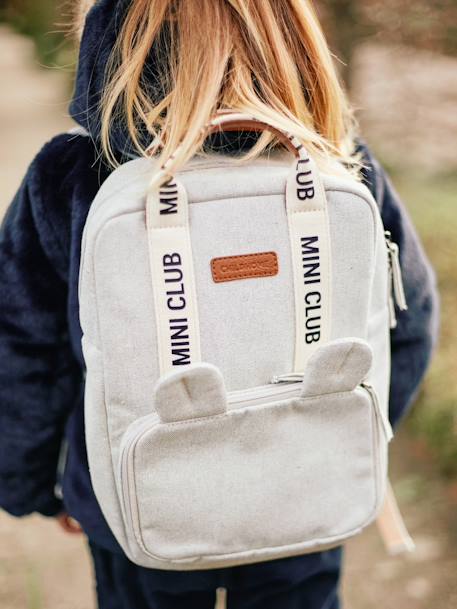 Sac à dos Mini Club en toile blanc - vertbaudet enfant 
