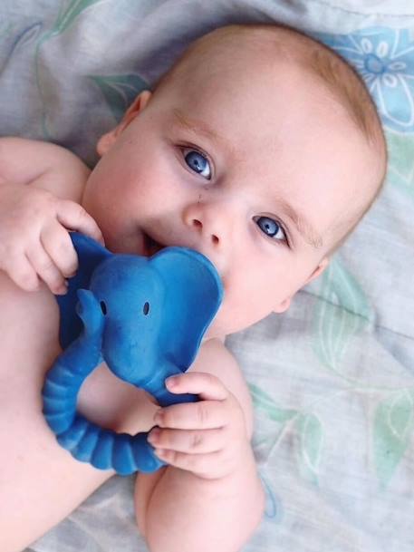 Anneau de dentition - blanc+bleu foncé+gris+orange - vertbaudet enfant 