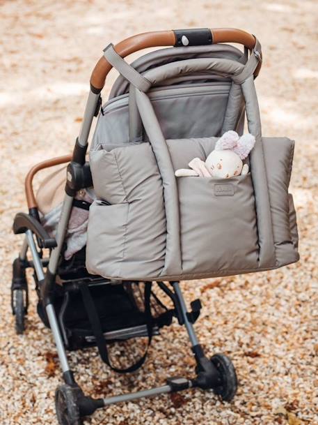 Sac à langer Paris Puffy bleu+gris+gris chiné - vertbaudet enfant 