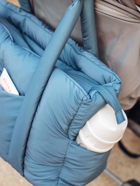 Sac à langer Paris Puffy bleu+gris+gris chiné - vertbaudet enfant 