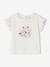 T-shirt met bloemen in reliëf baby ecru - vertbaudet enfant 