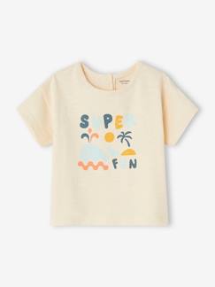 Baby-T-shirt, coltrui-T-shirt-Babyshirt "Super fun" met korte mouwen