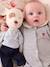 Set van 3 slaappakjes 'hartjes' baby van interlock nachtblauw - vertbaudet enfant 