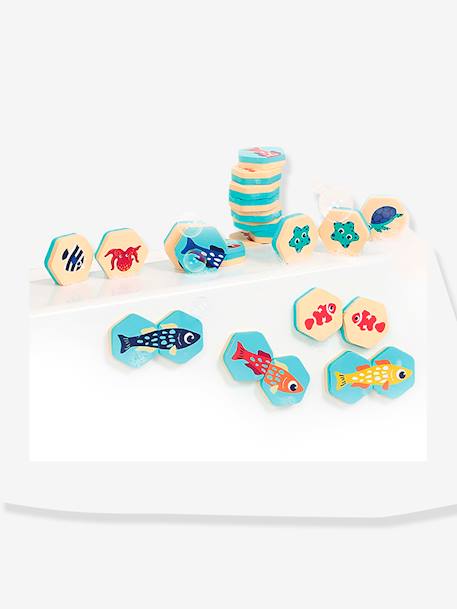 Memory puzzle bain - bleu - vertbaudet enfant 
