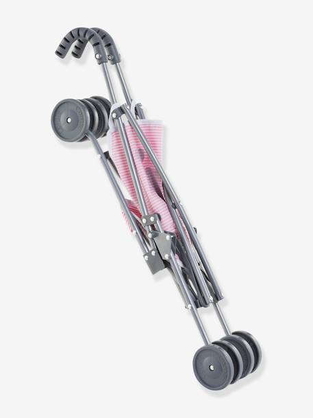 Poussette canne rose+vert sauge - vertbaudet enfant 