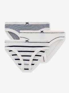 Fille-Sous-vêtement-Lot de 3 culottes rayées petite fille