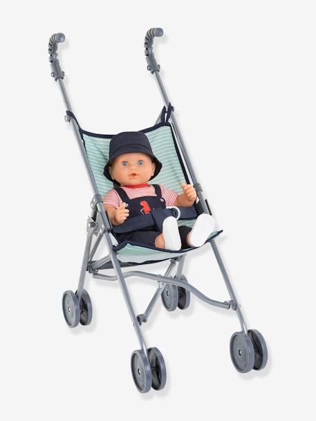 Poussette canne rose+vert sauge - vertbaudet enfant 