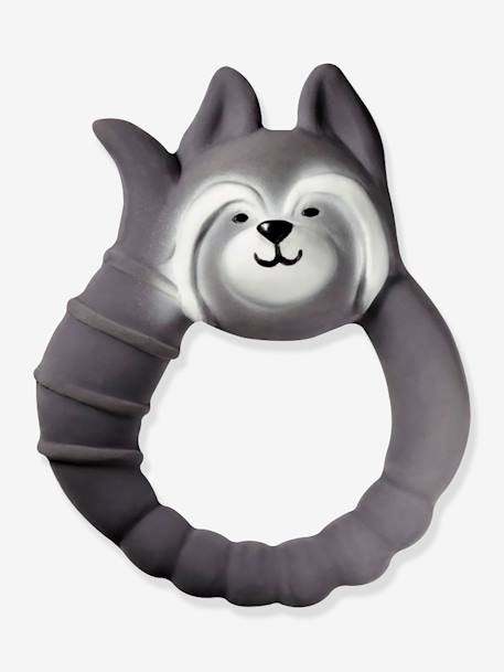 Anneau de dentition - blanc+bleu foncé+gris+orange - vertbaudet enfant 