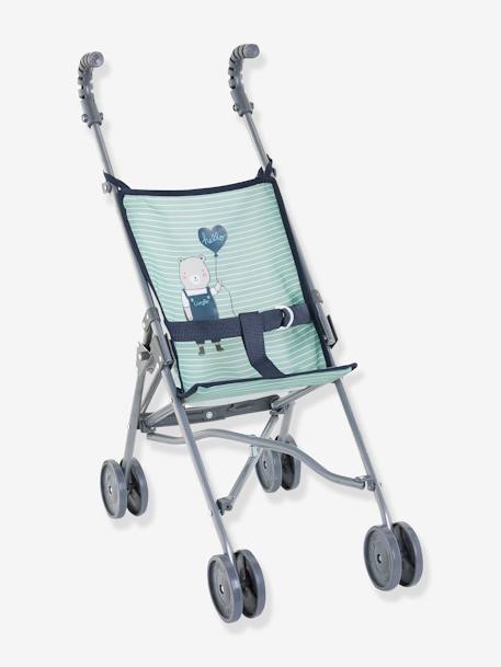 Poussette canne rose+vert sauge - vertbaudet enfant 