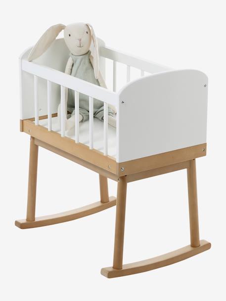 Lit berceau poupon en bois FSC® blanc - vertbaudet enfant 