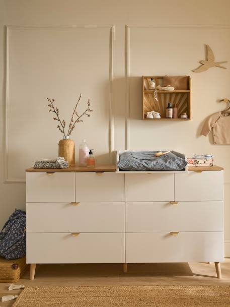 Commode double avec 8 tiroirs MERVEILLES blanc - vertbaudet enfant 