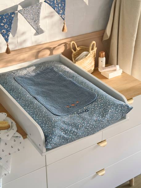 Matelas à langer personnalisable INDIA bleu imprimé - vertbaudet enfant 