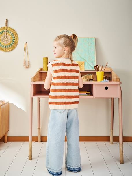 Basisschoolbureau LIGNE AMAZONE GROEN+Roze - vertbaudet enfant 