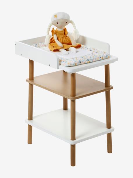 Table à langer poupée en bois FSC® blanc - vertbaudet enfant 