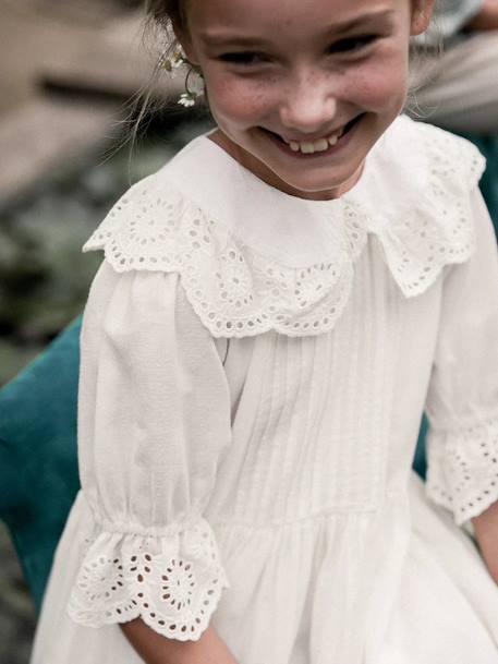 Robe de cérémonie Adeline fille CYRILLUS blanc - vertbaudet enfant 
