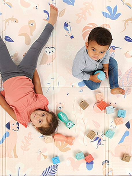 Grand tapis pliable réversible - beige - vertbaudet enfant 