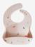 Bavoir avec récupérateur en silicone beige+marine+multicolore+rouge - vertbaudet enfant 