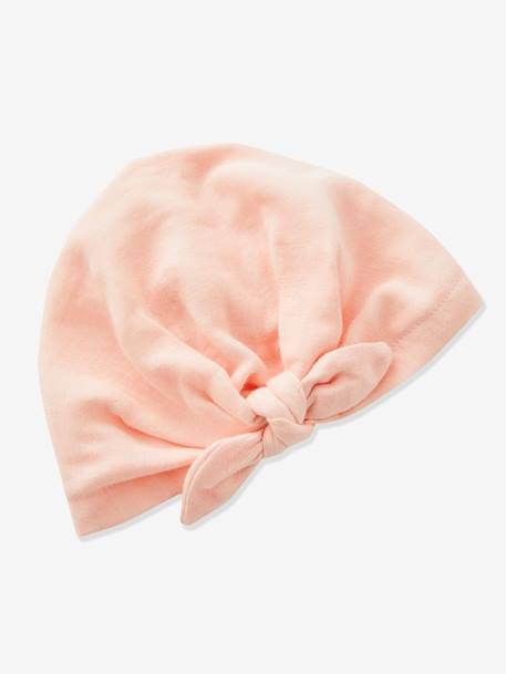 Chapeau façon foulard noué uni bébé fille rose - vertbaudet enfant 