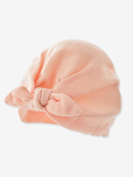 Bébé-Chapeau façon foulard noué uni bébé fille