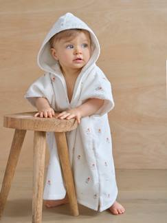 Linnengoed en decoratie-Badlinnen-Badcape-Personaliseerbare badponcho voor baby's GIVERNY, met gerecycled katoen