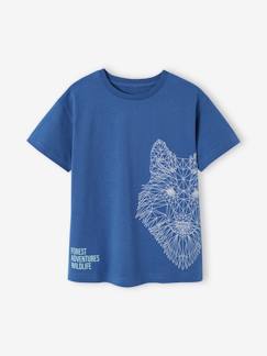 Jongens-T-shirt, poloshirt, souspull-T-shirt-T-shirt met wolfmotief jongens