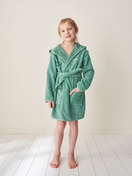 Kamerjas kind personaliseerbaar marineblauw+mintgroen+rozenhout - vertbaudet enfant 