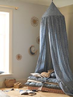 Linge de maison et décoration-Ciel de lit en coton lavable motif fleur INDIA