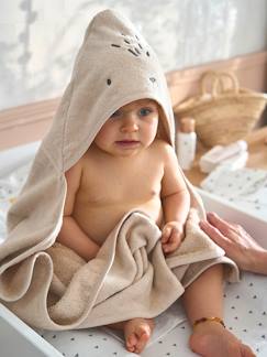 Badcape / Handdoek met capuchon onmisbaar voor baby's en kinderen, met gerecycled katoen  - vertbaudet enfant