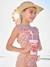 Maillot de bain 2 pièces imprimé fleuri rose pâle+vert imprimé - vertbaudet enfant 