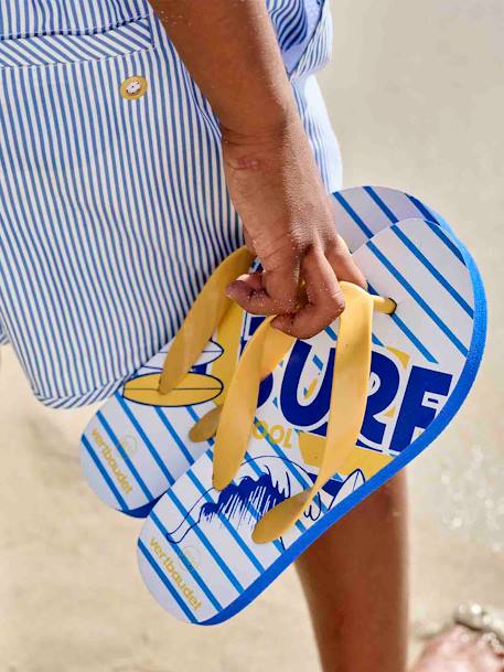 Tongs imprimées enfant bleu imprimé - vertbaudet enfant 