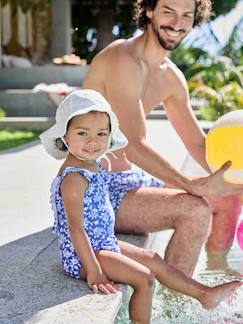 Baby-Gebloemd zwempak voor baby's, Team famille-collectie