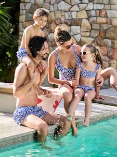 -Maillot bain 2 pièces fleuri fille collection Team famille