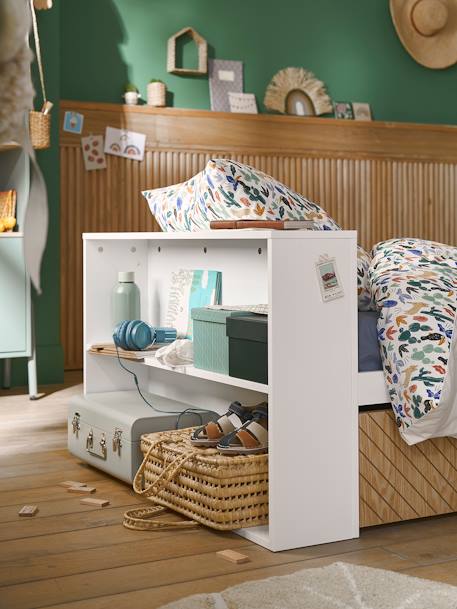Kinderbed met laden + boekenkast wit - vertbaudet enfant 