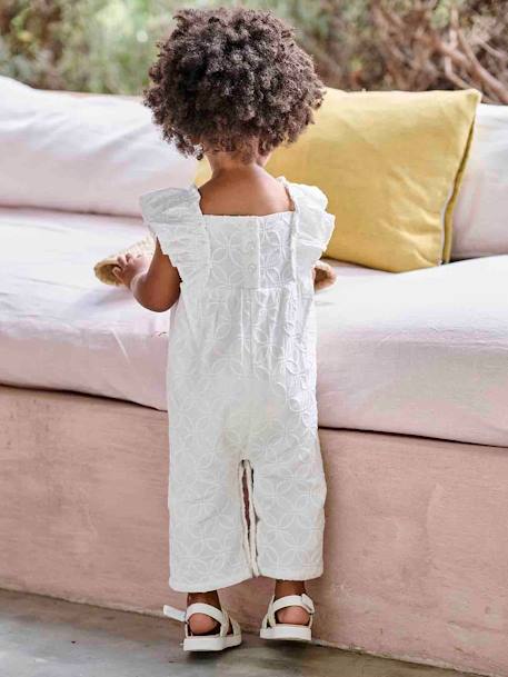 Combinaison bébé brodée cérémonie écru - vertbaudet enfant 