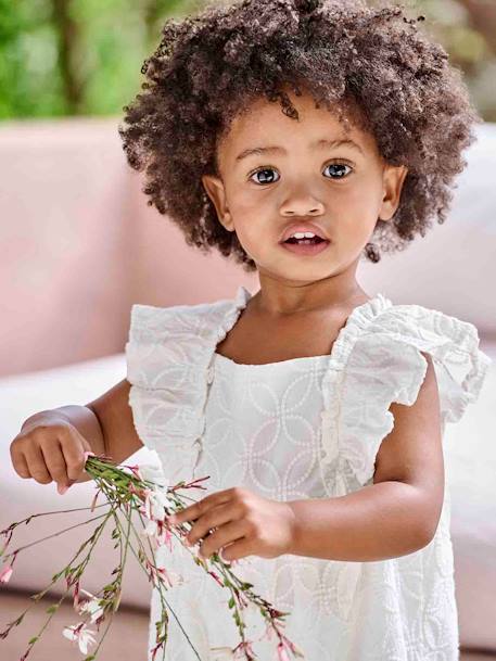 Combinaison bébé brodée cérémonie écru - vertbaudet enfant 