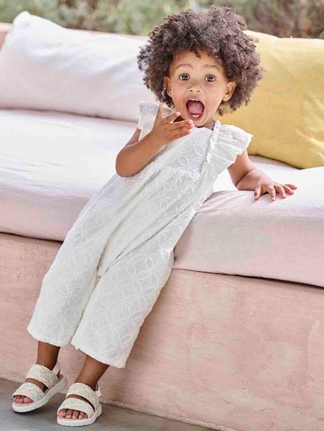 Combinaison bébé brodée cérémonie écru - vertbaudet enfant 