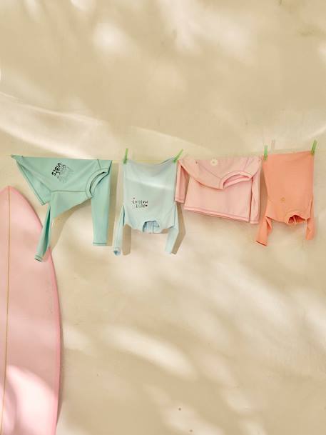 UV-bestendig zwemshirt voor meisjes roze, bedrukt - vertbaudet enfant 