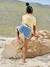 Short en jean style paperbag fille stone - vertbaudet enfant 