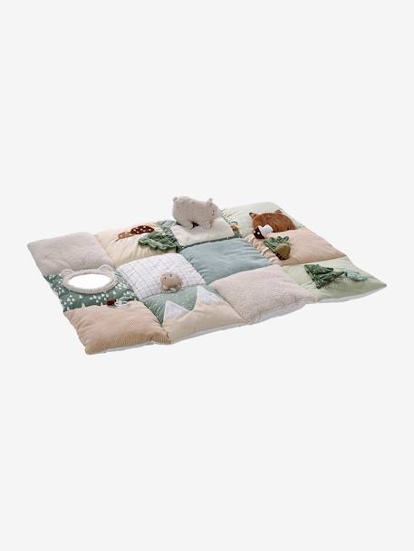 Tapis d'éveil moelleux et ludique beige+écru+noir+orange+rouge - vertbaudet enfant 