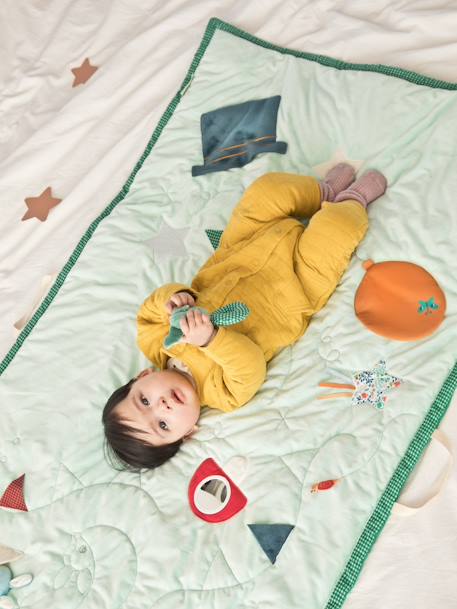 Tapis d'éveil et sac de couchage S rose+vert - vertbaudet enfant 