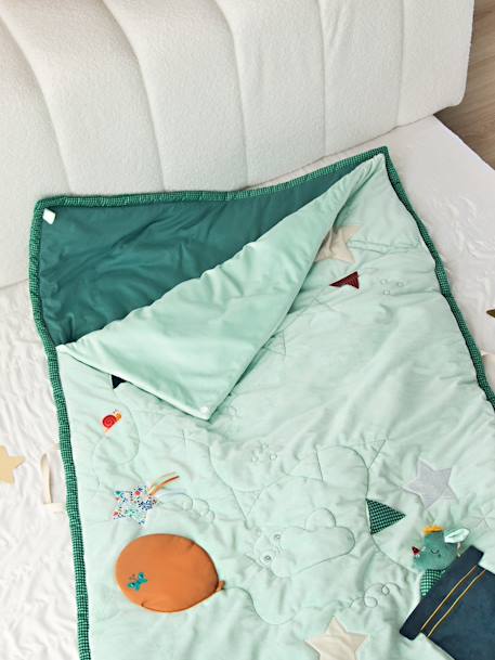 Tapis d'éveil et sac de couchage S rose+vert - vertbaudet enfant 