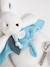 Happy knuffel 25cm - DOUDOU ET COMPAGNIE blauw+rozenhout - vertbaudet enfant 