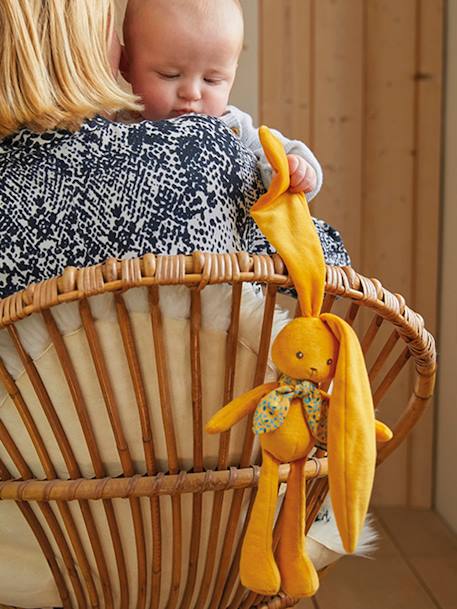 Pantin lapin Lapinoo - beige+blanc+orange - vertbaudet enfant 