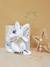 Happy knuffel 25cm - DOUDOU ET COMPAGNIE beige+blauw+rozenhout - vertbaudet enfant 