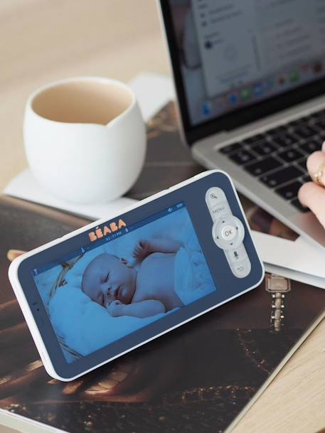 Video-babyfoon BEABA Zen Premium nachtblauw+wit - vertbaudet enfant 