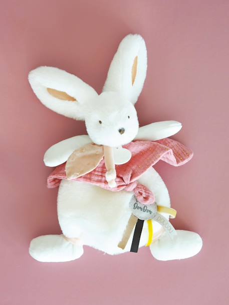 Happy knuffel 25cm - DOUDOU ET COMPAGNIE blauw+rozenhout - vertbaudet enfant 